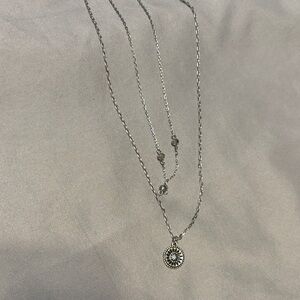 Maurices Silver Layered Necklace with Pendant